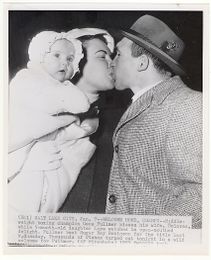 Gene Fullmer & Wife - Vintage Photo - 1957
