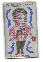 Gunner Moir  - 1991 Priddy Antiques - "80 Famous Boxers" Hand-Coloured Test Card by W.R. Priddy