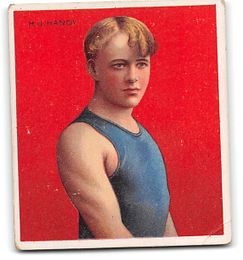 H.J. Handy - T-218 Sports Tobacco Card Mecca Factory No. 30