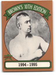 John L. Sullivan and Jack Dempsey 1994 Brown's Boxing Card (Promo)