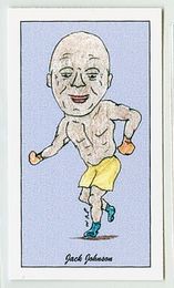 Jack Johnson - 2000 W.R. Priddy Antiques "50 Fighting Champions" Boxing Card