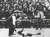 Jack Johnson KO's Stanley Ketchel - Archive Photo - 1909