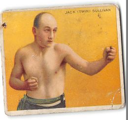 Jack Twin Sullivan - T-218 Tobacco Boxing Card Mecca Factory No. 649