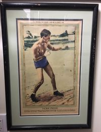 Jackie Fields - Vintage 1929 Color Supplement Display Poster by La Presse of Montreal - Framed