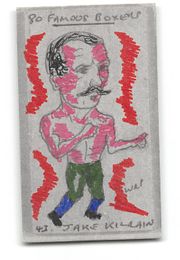 Jake Kilrain  - 1991 Priddy Antiques - "80 Famous Boxers" Hand-Coloured Test Card by W.R. Priddy