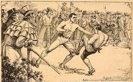 James "Jem" Belcher vs. Andrew Gamble - Bare-Knuckle Boxing Archive Print - c. 1800