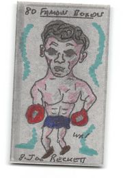 Joe Beckett  - 1991 Priddy Antiques - "80 Famous Boxers" Hand-Coloured Test Card by W.R. Priddy