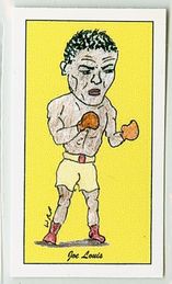Joe Louis - 2000 W.R. Priddy Antiques "50 Fighting Champions" Boxing Card