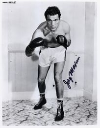 Joey Maxim (1922-2001) - Autographed 8x10 Photograph CHAMPION HOF'er