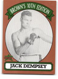 Jack Dempsey and John L. Sullivan 1994 Brown's Boxing Card (Promo)