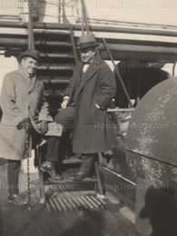 Johnny Kilbane aboard the RMS Aquitania - Archive Photo - c. 1917