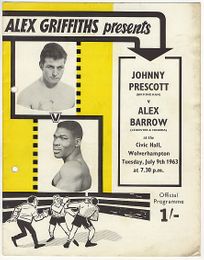Johnny Prescott vs. Alex Barrow - On-site Program - July 9, 1963