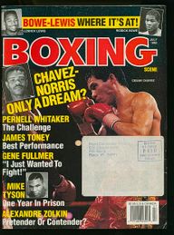 July 1993 Boxing Scene Magazine - Julio Cesar Chavez