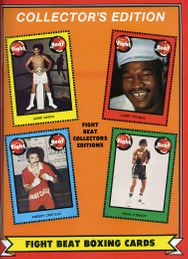 June 1984 "Fight Beat" Boxing Magazine with Boxing Cards insert - Jaime Garza, Larry Holmes, Sean O'Grady, Freddy Castillo