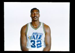 Karl Malone - 1989-90 NBA Color Photo Slide - Utah Jazz