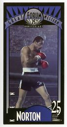 Ken Norton - 1993 Great Western Forum 25th Anniversary Commemorative boxing card 