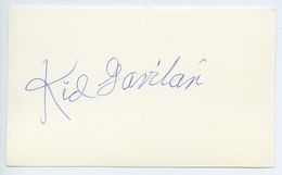 Kid Gavilan (1926-2003) Signed / Autographed Notecard - Champion / HOF'er