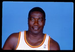 Larry Smith - 1989-90 NBA Color Photo Slide - Houston Rockets