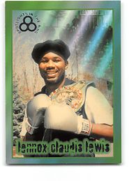Lennox Lewis - 1996 Ringside Silver Foil Blank Back Proof Sample Boxing Card