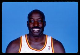 Lewis Lloyd - 1989-90 NBA Color Photo Slide - Houston Rockets