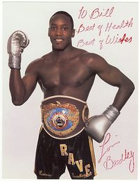 Lonnie Bradley signed photo Postcard