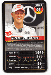 Michael Schumacher - 2016 Top Trumps "Grand Prix Heroes" Formula 1 Racing Card