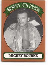 Mickey Rourke 1994 Brown's Boxing Card