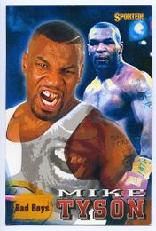 Mike Tyson - 1997 Sported "Bad Boys" Boxing Card