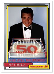 Muhammad Ali - The People's Champ Collection - "50th Birthday" Card #83 - 2021 Topps Now Boxing Card