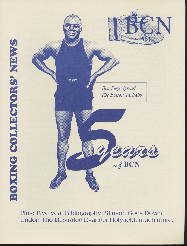 BCN Boxing Collectors News Magazines For Sale 1980's2000's