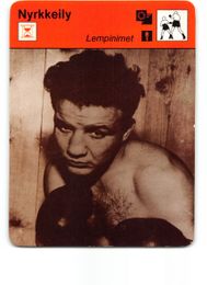 Laurent Dauthuille - 1978 Sportscaster Boxing Card - Finland Version "Nyrkkeily"