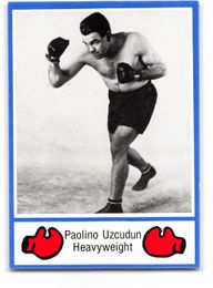 Paulino Uzcudun 1985 Brown's Boxing Card