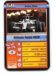 Nico Rosberg 5B - 2010 Ravensburger "Pole Position - Super Trumpf" Formula 1 Racing Card
