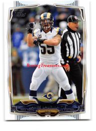 James Laurinaitis #208 - 2014 Topps Football Card - St. Louis Rams