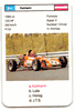 Helmuth Koinigg 6a - 1975 FX Schmid "Racing Cars - Top Trumps" Auto Racing Card