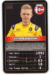 Kevin Magnussen - 2016 Top Trumps "Grand Prix Heroes" Formula 1 Racing Card