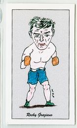 Rocky Graziano - 2000 W.R. Priddy Antiques "50 Fighting Champions" Boxing Card