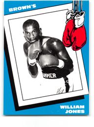 William Jones "The Hammer" 1990 Brown's Boxing Card