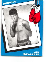Lou Savares 1990 Brown's Boxing Card