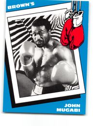 John Mugabi 1990 Brown's Boxing Card