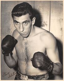 c. 1940's STEVE SABATINO Vintage Boxing Photograph MIDDLWEIGHT Brooklyn, NY