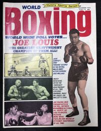 1972 December - World Boxing Magazine - Joe Louis Heavyweight Poll Winner "Greatest Heavyweight Champion Of Them All!"