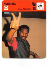 Jose Napoles - 1977 Sportscaster Boxing Card - Finland Version "Nyrkkeily"