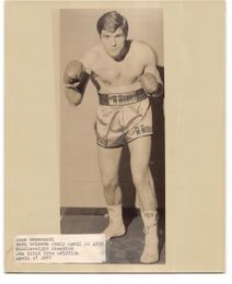c. 1960's NINO BENVENUTI Vintage Boxing Photograph MIDDLEWEIGHT CHAMPION HOF'er