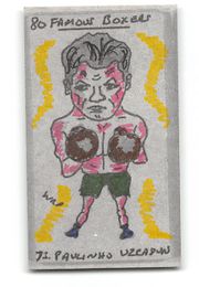 Paulino Uzcudun  - 1991 Priddy Antiques - "80 Famous Boxers" Hand-Coloured Test Card by W.R. Priddy