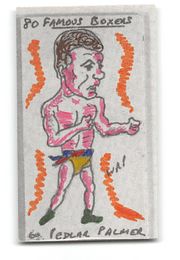 Pedlar Palmer - 1991 Priddy Antiques - "80 Famous Boxers" Hand-Coloured Test Card by W.R. Priddy