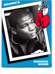 Riddick Bowe 1990 Brown's Boxing Card (HOF Rookie Card)