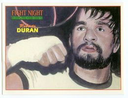 Roberto Duran - Fight Night Faces Boxing Card #24 - c. 1992