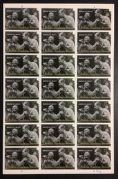 Rocky Marciano vs. Jersey Joe Walcott - 1997 Issue Phone Card Artists Proof Sheet - Prototype - 11 1/2" x 17 3/4" Display Size