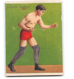 Sailor Burke - T-218 Tobacco Boxing Card Mecca Factory No. 649